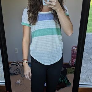 Pac Sun sea green and blue tshirt